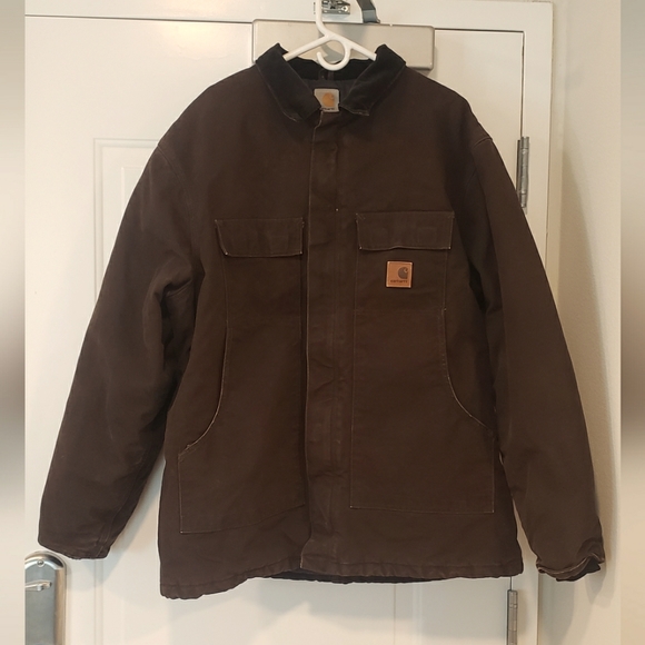 Carhartt Jacket Early 2000s Chocolate Brown XL Tall - Picture 10 of 10